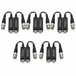 5Pairs 2MP CCTV Video Balun Connectors Passive AHD/TVI/CVI/CVBS Signal Transceivers Compatible with 720P/960P/1080P Single Channel for BNC Male Cable Security Camera System