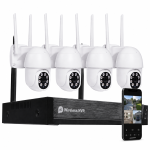 4CH 4MP Wireless Camera Kit IR Infrared · 4PCS 2 Inch PTZ Camera with 2 way audio