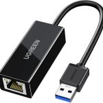 USB -A to Ethernet Adapter, RJ45 Gigabit LAN,